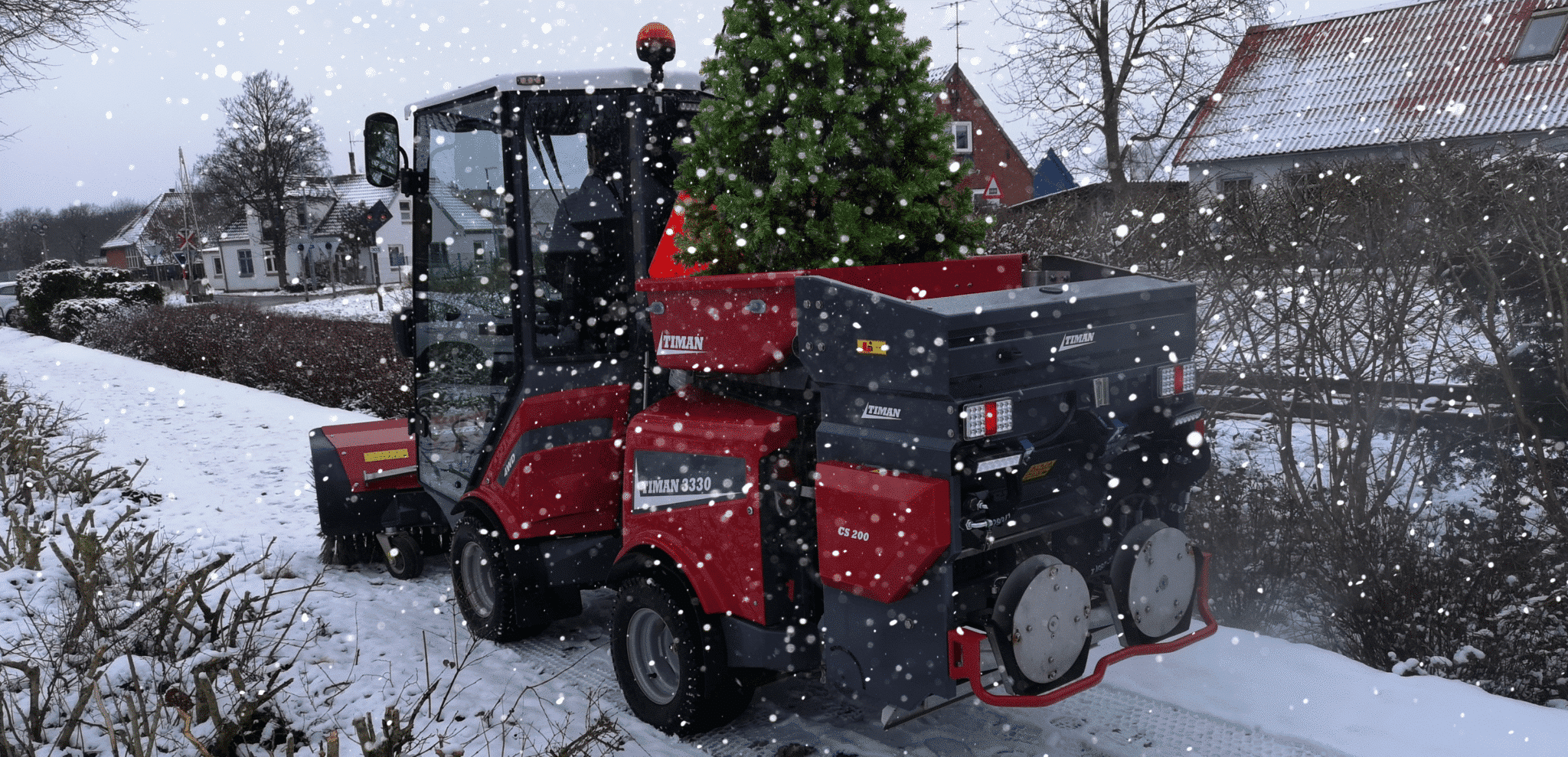 Christmas tree in Timan vehicle